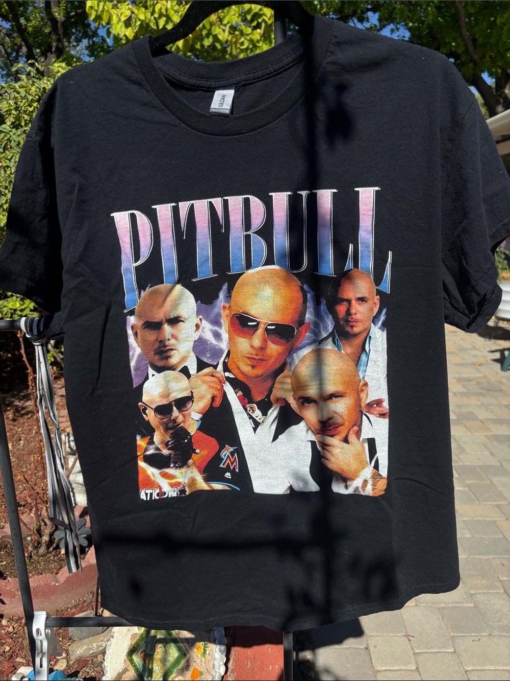Pitbull Graphic Black Short-Sleeve Crewneck T-Shirt